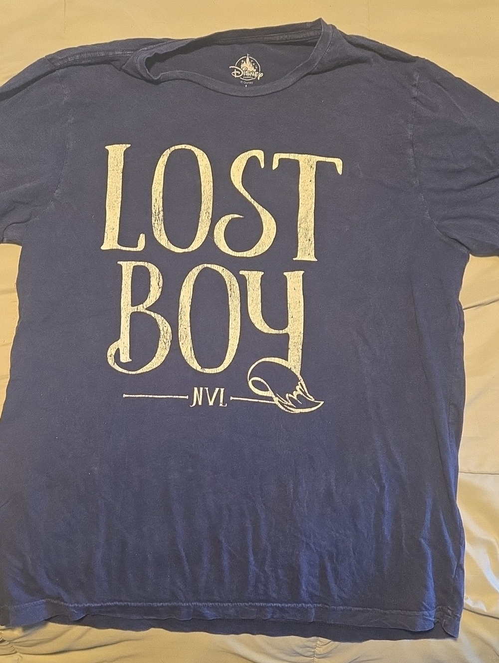Disney Men’s Navy "Lost Boy" Graphic Tee